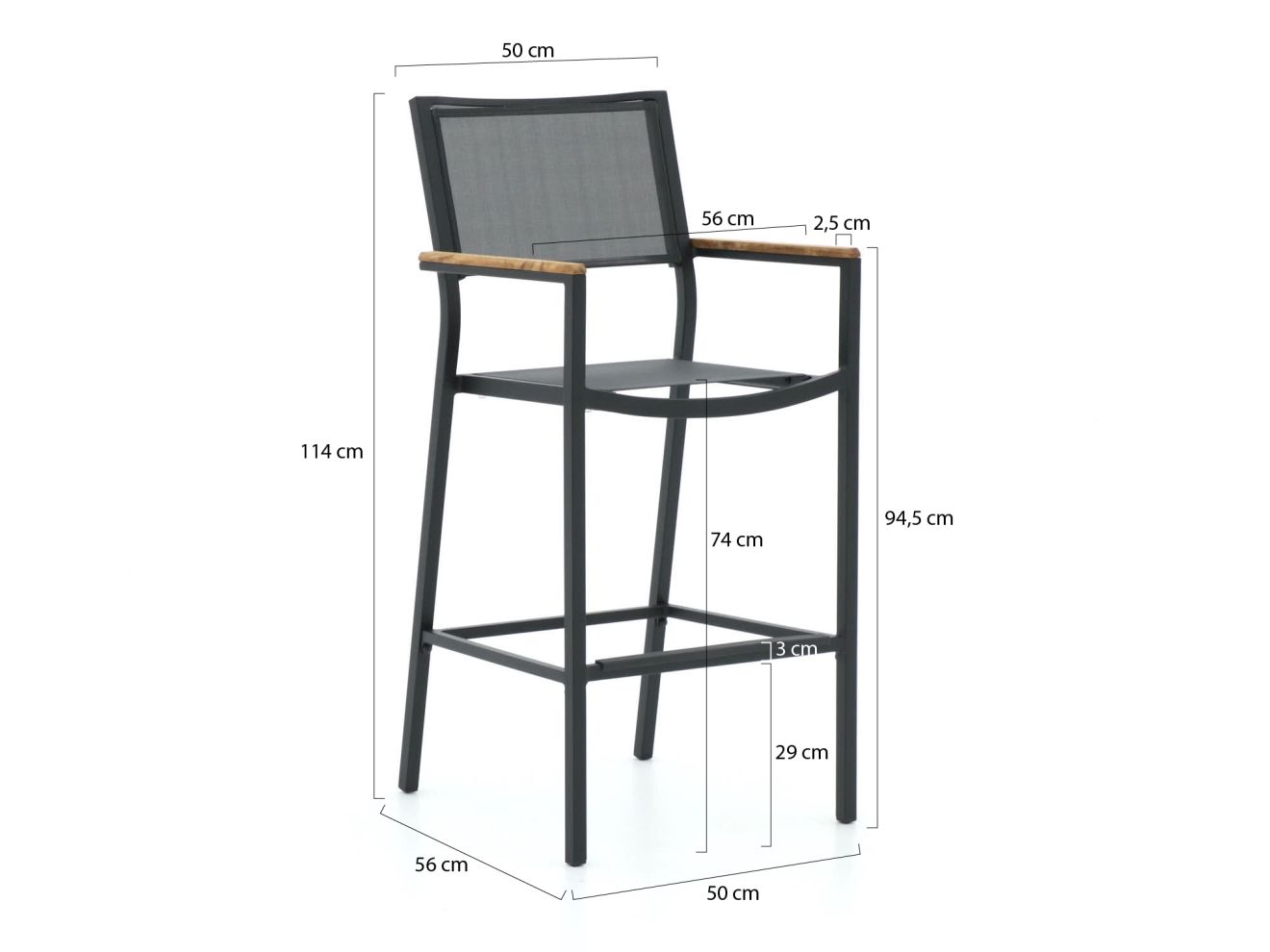Bellagio Roma/Linosa 150 cm Gartenbar-Set 5-teilig günstig online kaufen