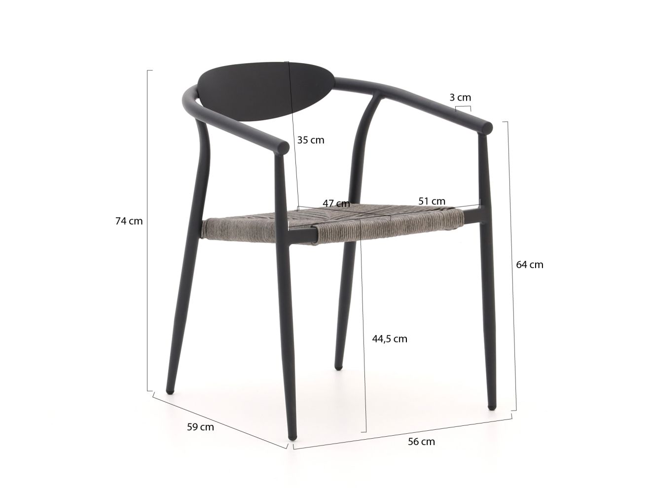 Manifesto Cavone/Falcade  ø 115 cm Gartenmöbel-Set 5-Teilig Stapelbar günstig online kaufen