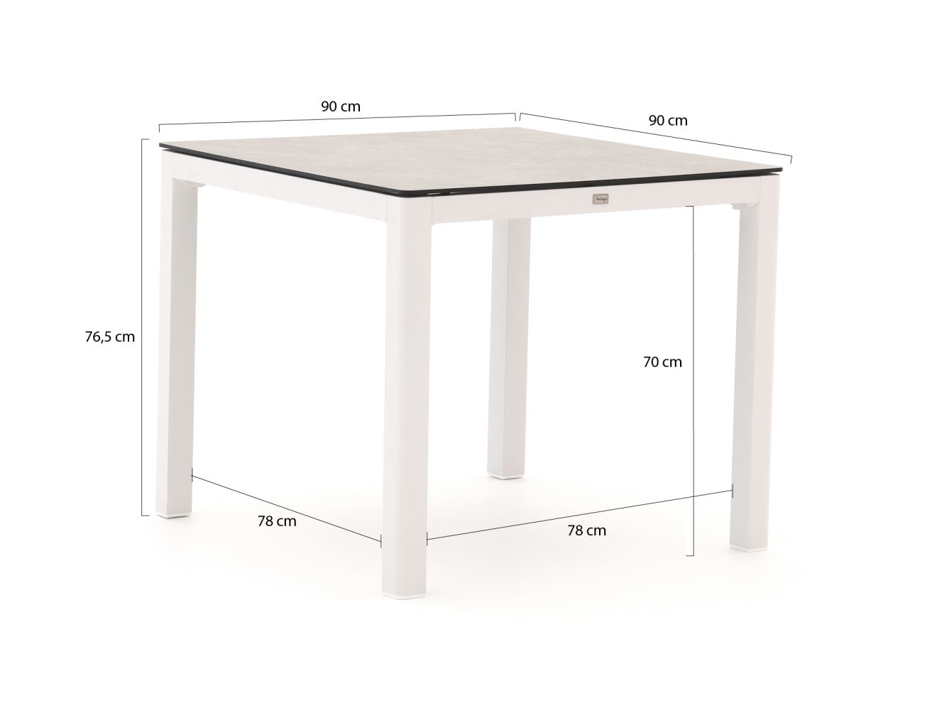 Hartman Le Soleil Element/La Fonte 90 cm Gartenmöbel-Set 3-teilig Grau  Rabatt: 15 %