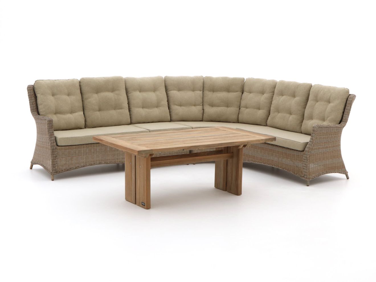 Intenso Milano/ROUGH-L Gartentisch Lounge-Set 5-teilig