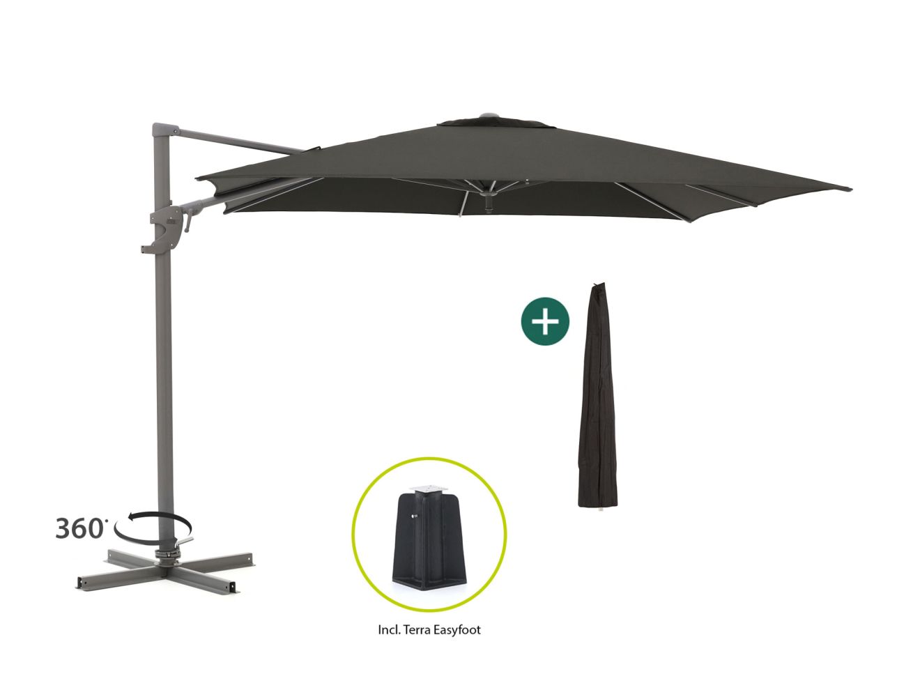 Shadowline Francisco Ampelschirm 300x300 cm günstig online kaufen
