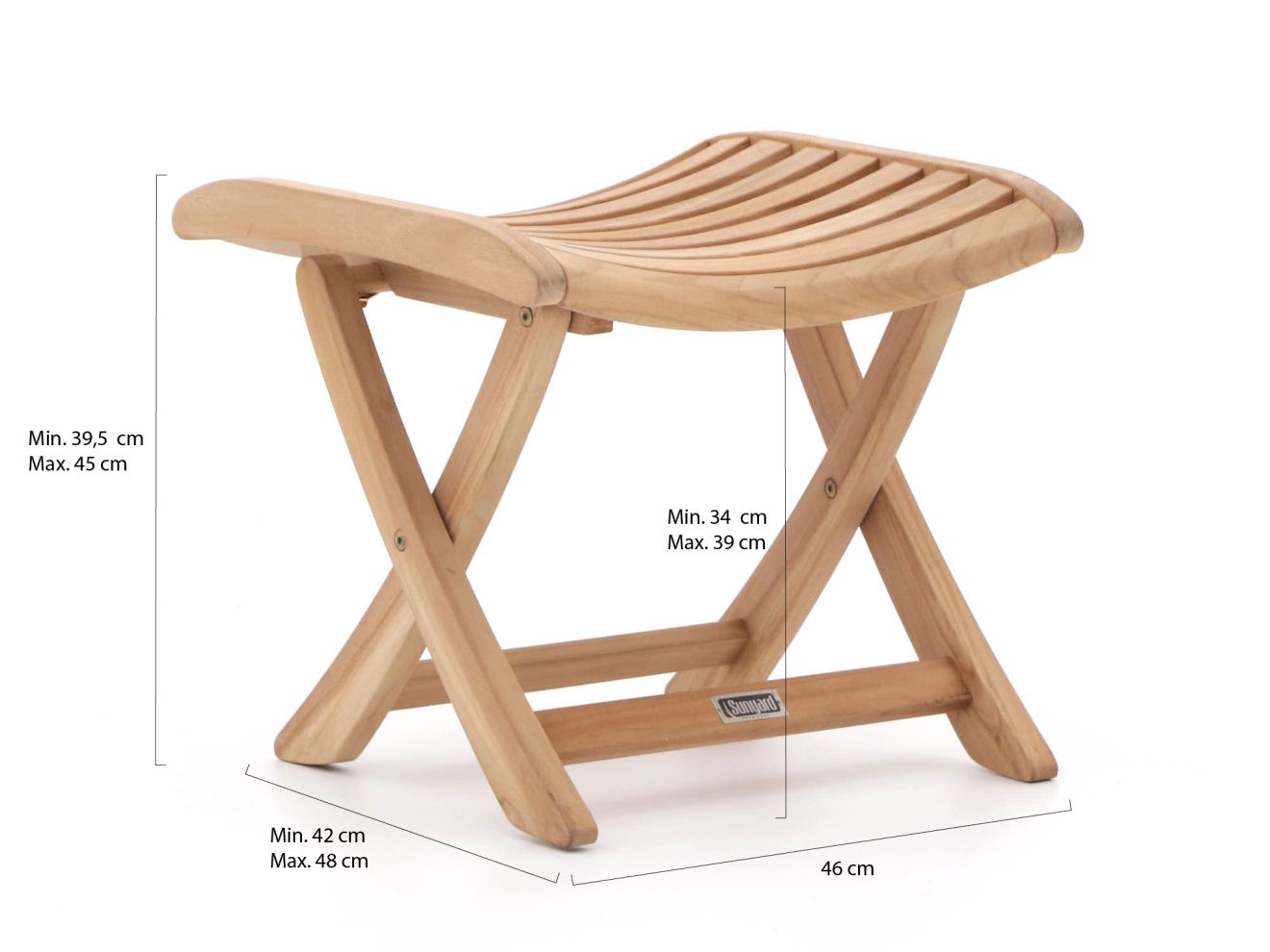 Sunyard Corby Fußbank (2 Positionen) Braun  Rabatt: 23 %