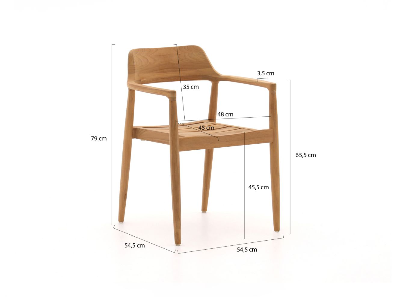Bellagio Balba/Bruca 90 cm Gartenmöbel-Set 5-Teilig Stapelbar günstig online kaufen
