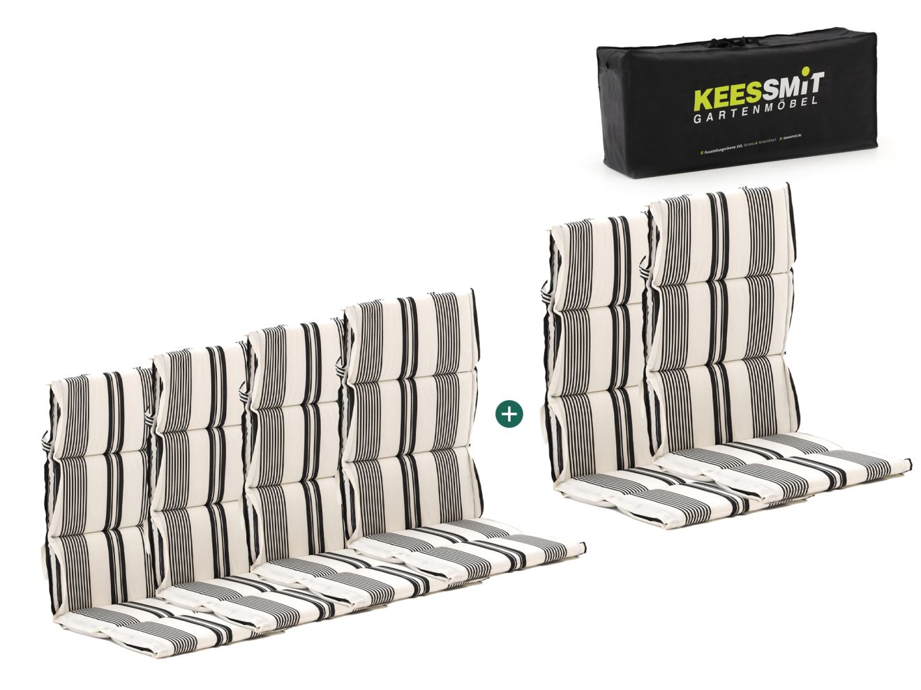 Madison Fiber Hochleher Auflagen Set von 6 Weiß  Rabatt: 37 %