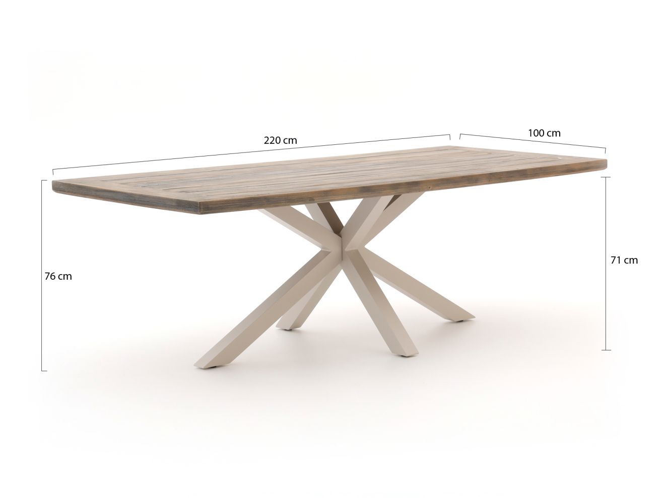 Intenso Tropea/Montorio 220cm dining tuinset 7-delig Taupe 220cm Rabatt: 27 %