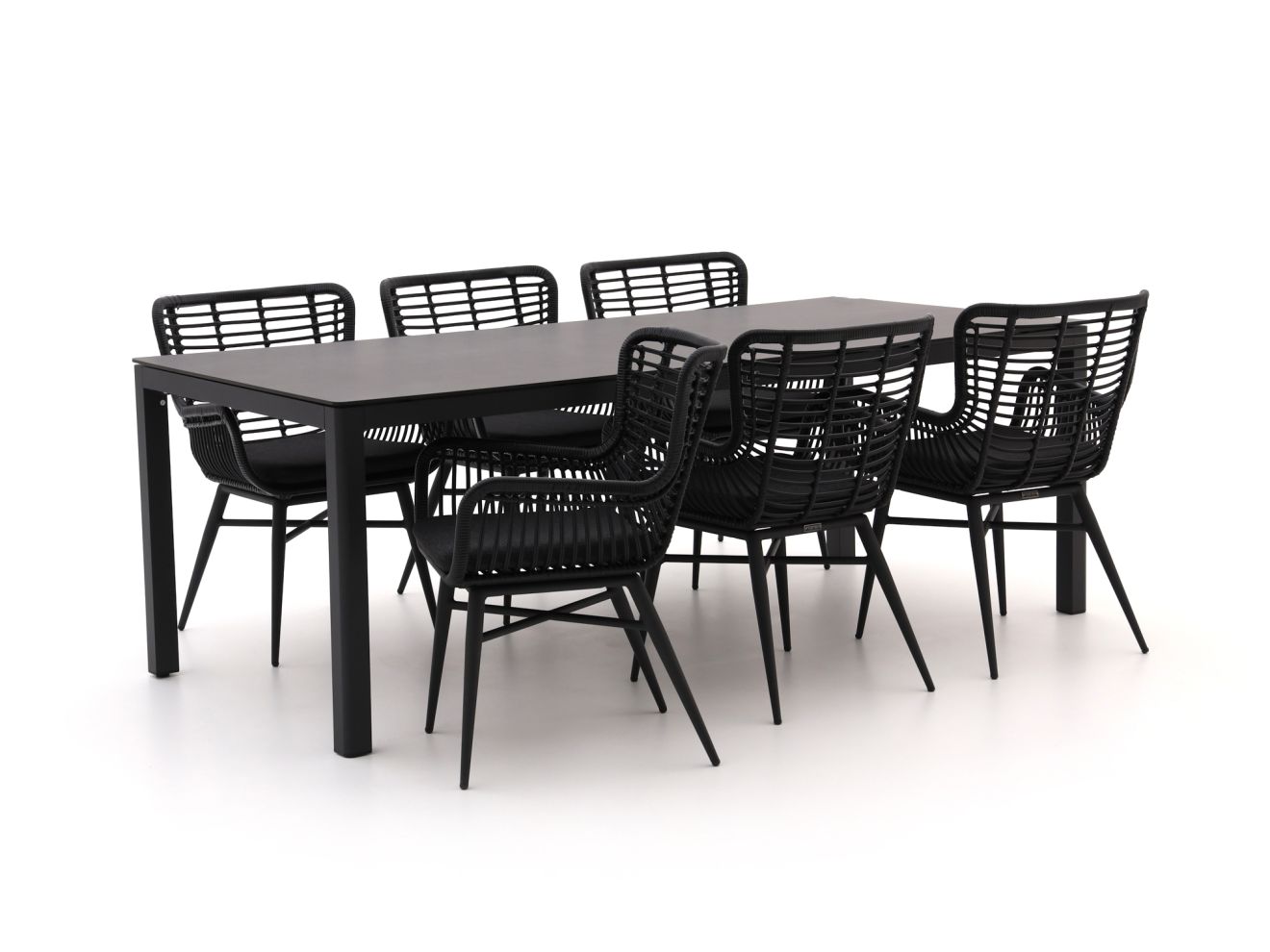 Intenso Asti/La Fonte 220 cm Gartenmöbel-Set 7-teilig Grau  Rabatt: 28 %