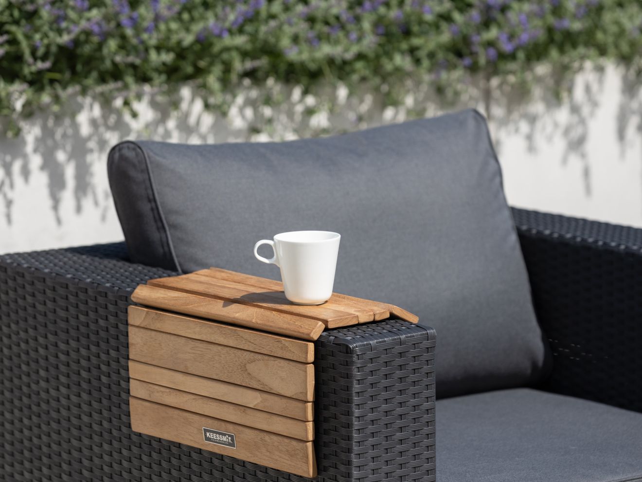 Sunyard Epping Tablett Armlehne 50x40 cm Braun  Rabatt: 15 %
