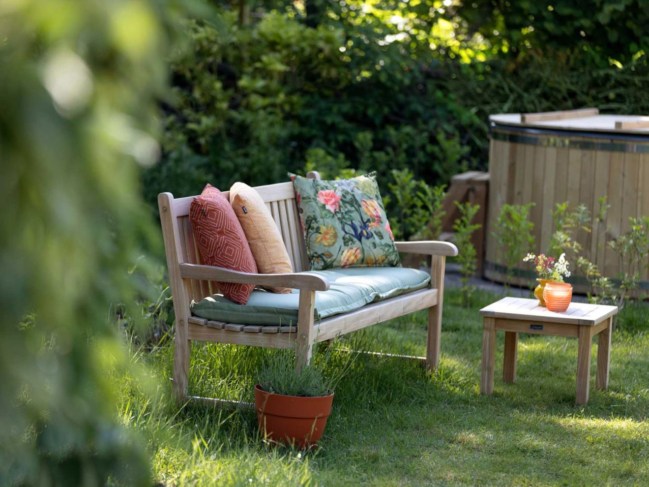 Sunyard Wales Gartenbank 120 cm Braun 120x54cm Rabatt: 26 %