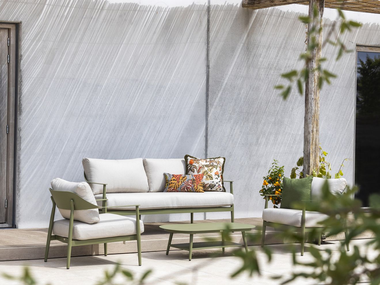 Bellagio Valli Sessel-Sofa Lounge-Set 4-teilig Grün 0x0cm Rabatt: 19 %