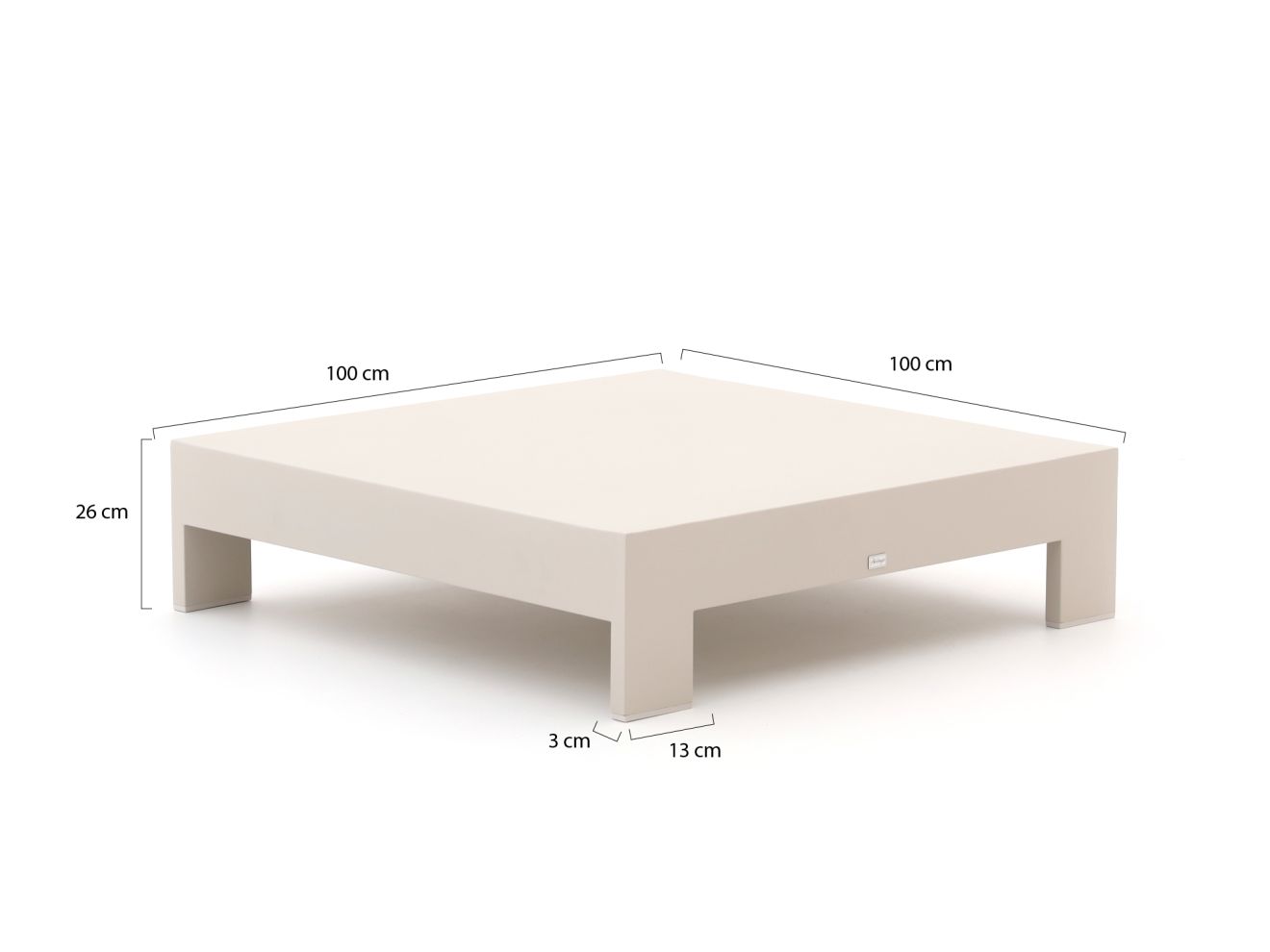 Bellagio Avolo Loungetisch 100x100x26 cm günstig online kaufen