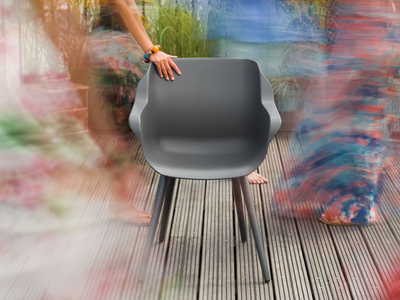 Hartman Sophie Studio Gartenstuhl Grau  Rabatt: 41 %