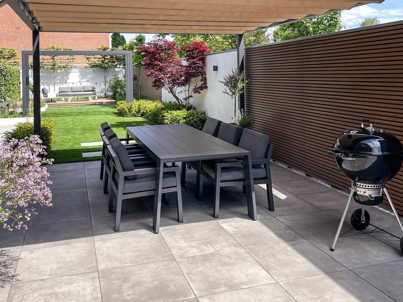 Bellagio Vinadio 255 cm Low Gartenmöbel-Set 7-teilig Grau  Rabatt: 35 %