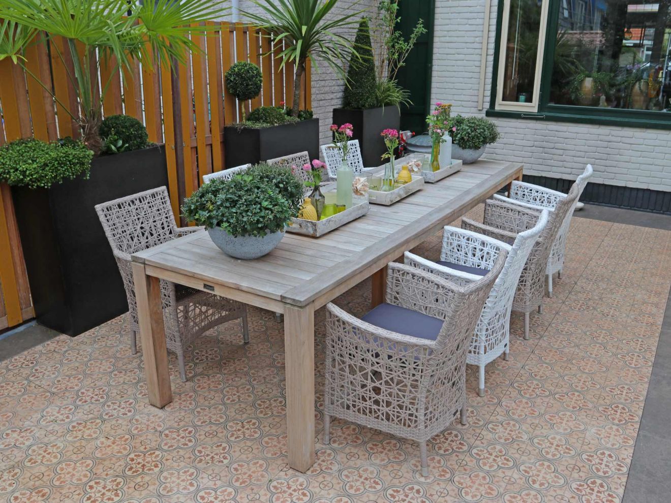 Sunyard Oxford Gartentisch 300x90 cm Bra... Sunyard Oxford Gartentisch 300x90 cm Bra...