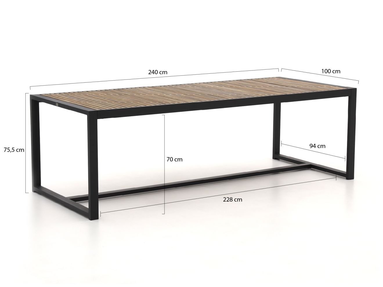 Bellagio Cadora Gartentisch 240x100x75 cm günstig online kaufen