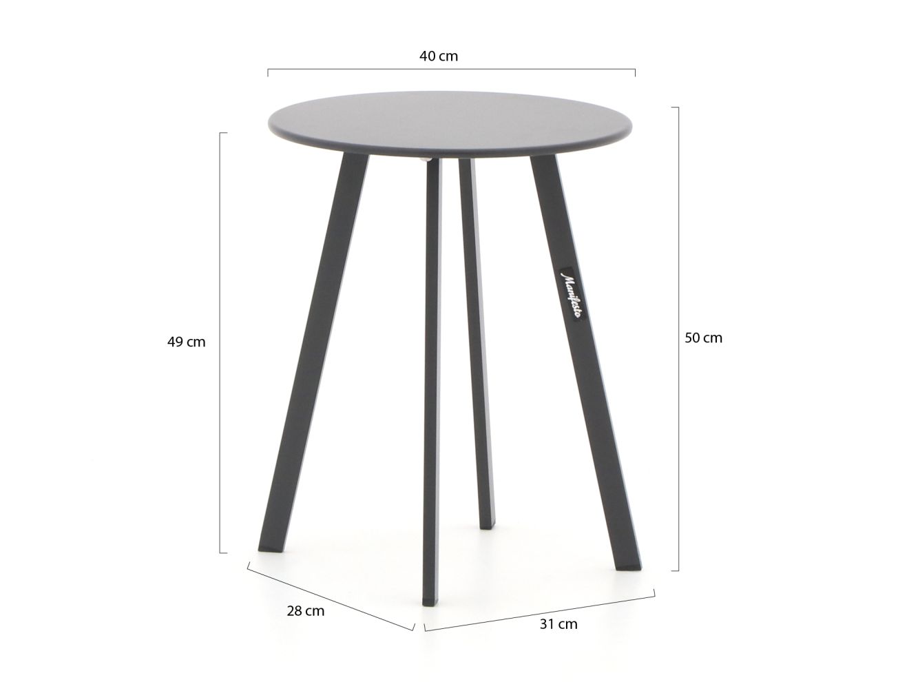 Manifesto Bovezzo Beistelltisch Outdoor-...