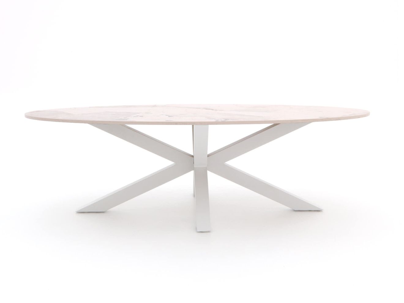 Bellagio Induno Ellips Gartentisch 240x120 cm Weiß  Rabatt: 19 %