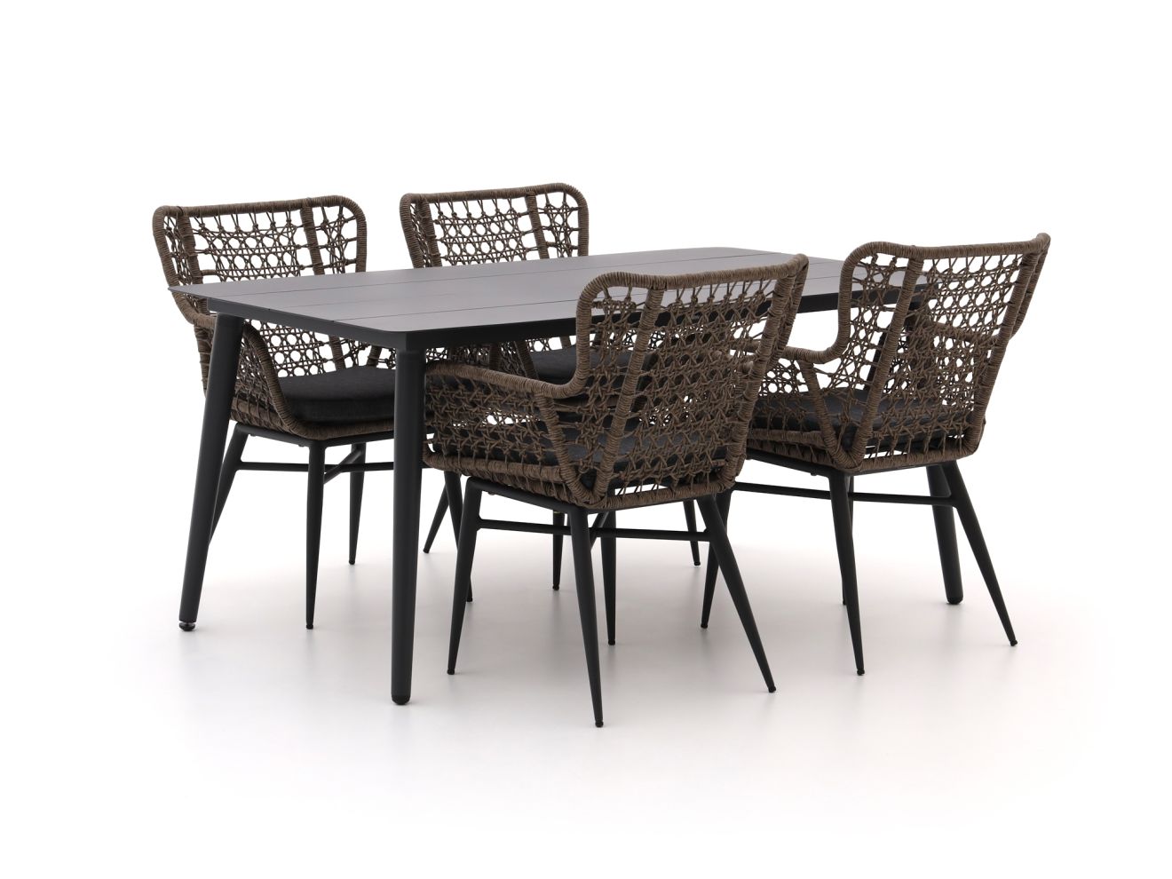 Intenso Busso/Sora 160 cm Esstischgruppe 5-teilig günstig online kaufen