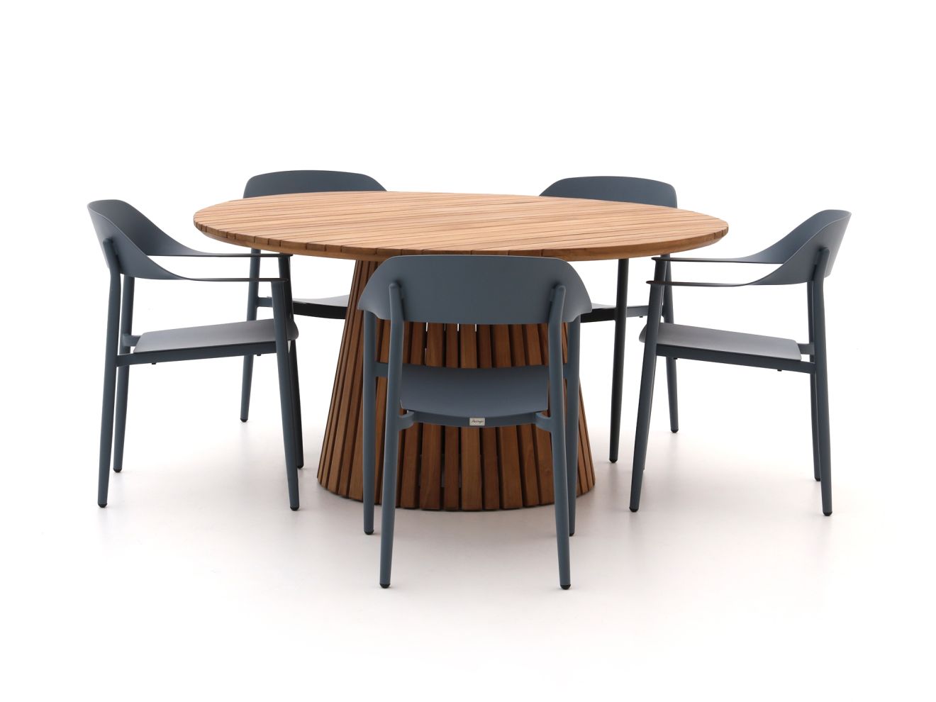 Bellagio Valli/Santa Severina ø 150 cm Gartenmöbel-Set 6-teilig stapelbar
