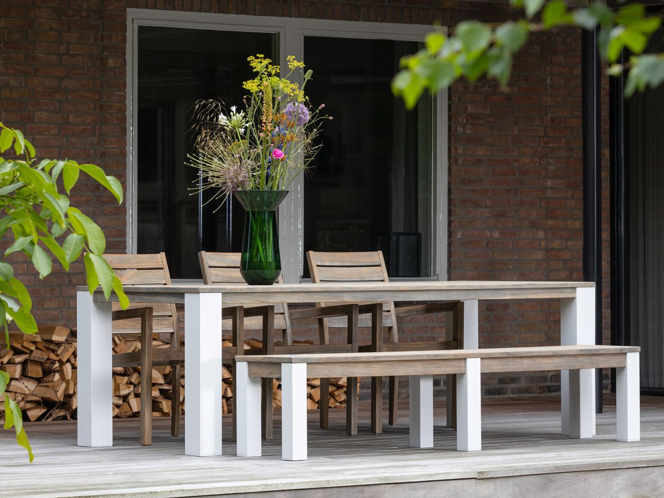 ROUGH-S Gartenstuhl stapelbar Braun Rab... ROUGH-S Gartenstuhl stapelbar Braun Rab...