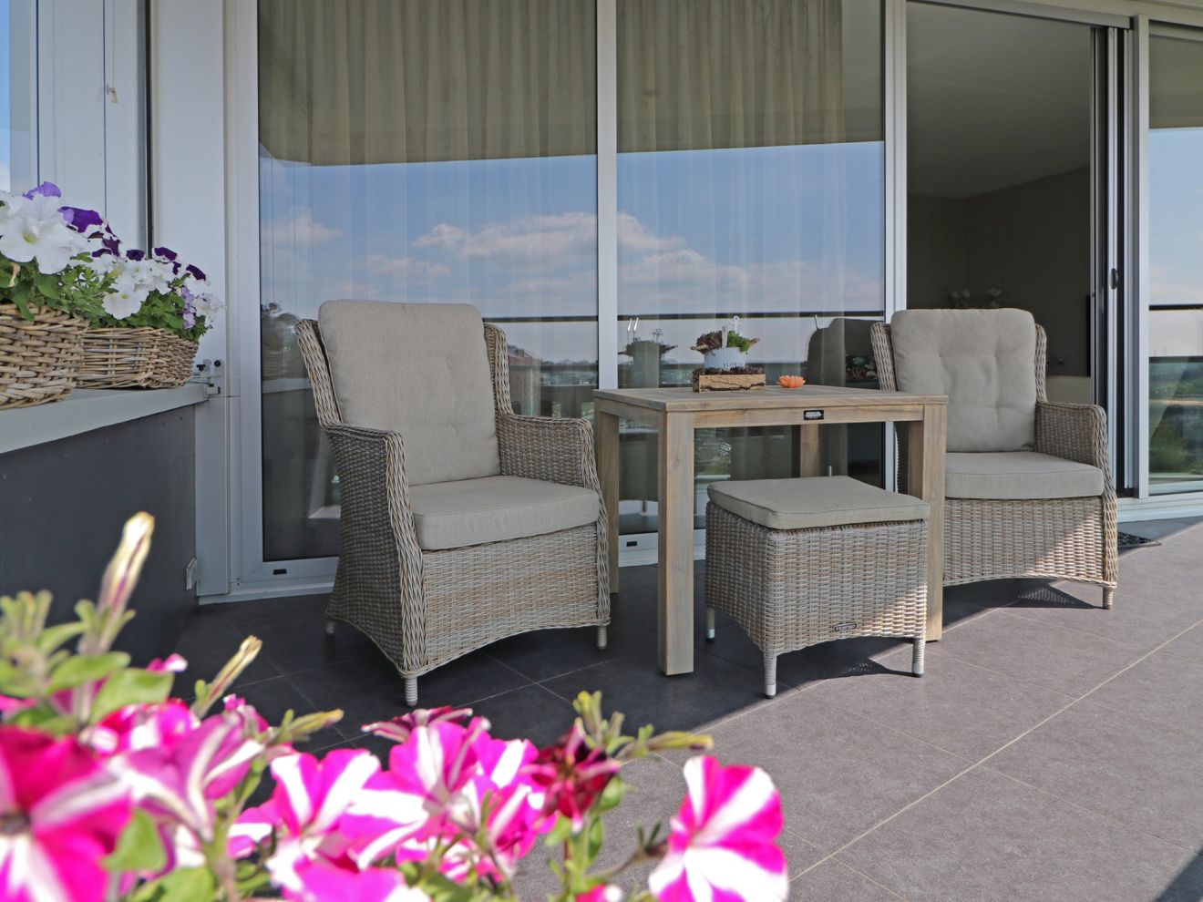 Hartman Sophie/ROUGH-S 90 cm Gartenmöbel-Set 3-teilig Braun  Rabatt: 28 %