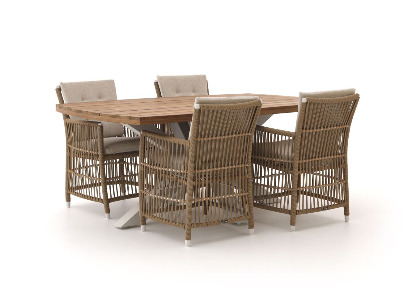 Manifesto Ortello/Induno dänisch oval 180 cm Gartenmöbel-Set 5-teilig günstig online kaufen