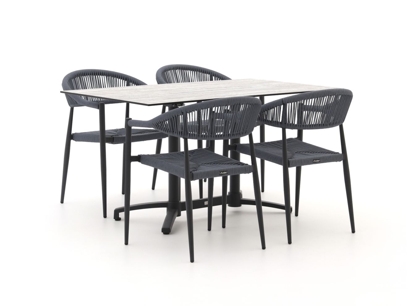 Manifesto Belpasso/Canzo 140 cm Gartenmöbel-Set 5-teilig klappbar stapelbar   Rabatt: 20 %