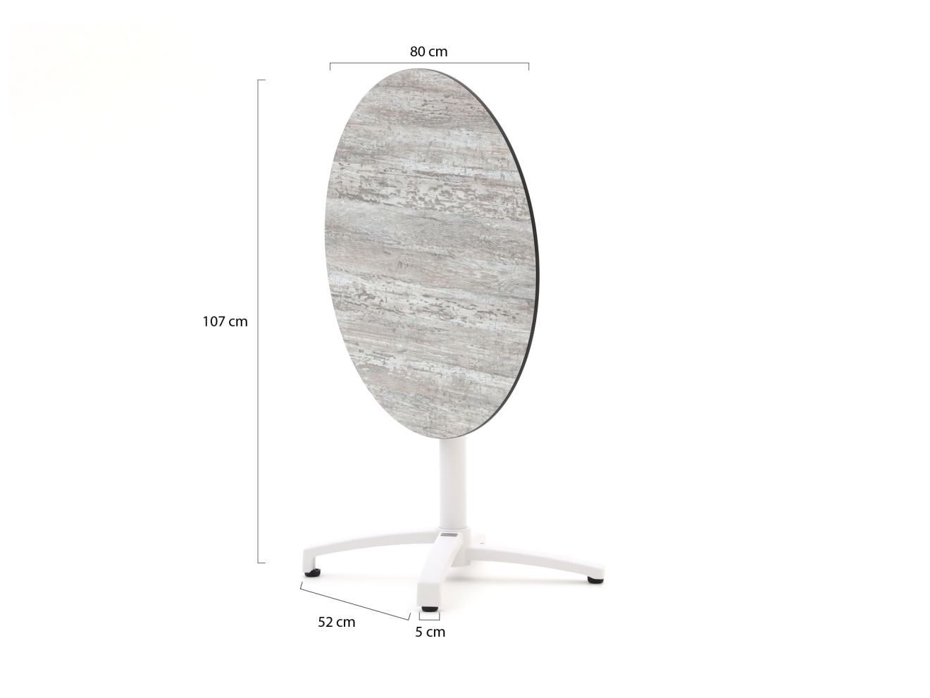 Bellagio Canzo Gartentisch klappbar ø 8...