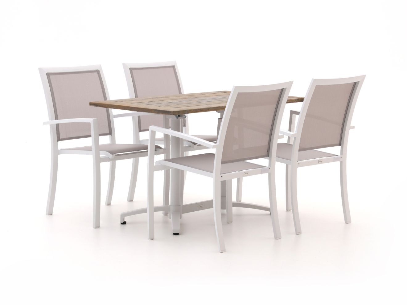 Bellagio Anzio/Canzo 120 cm Gartenmöbel-Set 5-teilig stapelbar klappbar günstig online kaufen