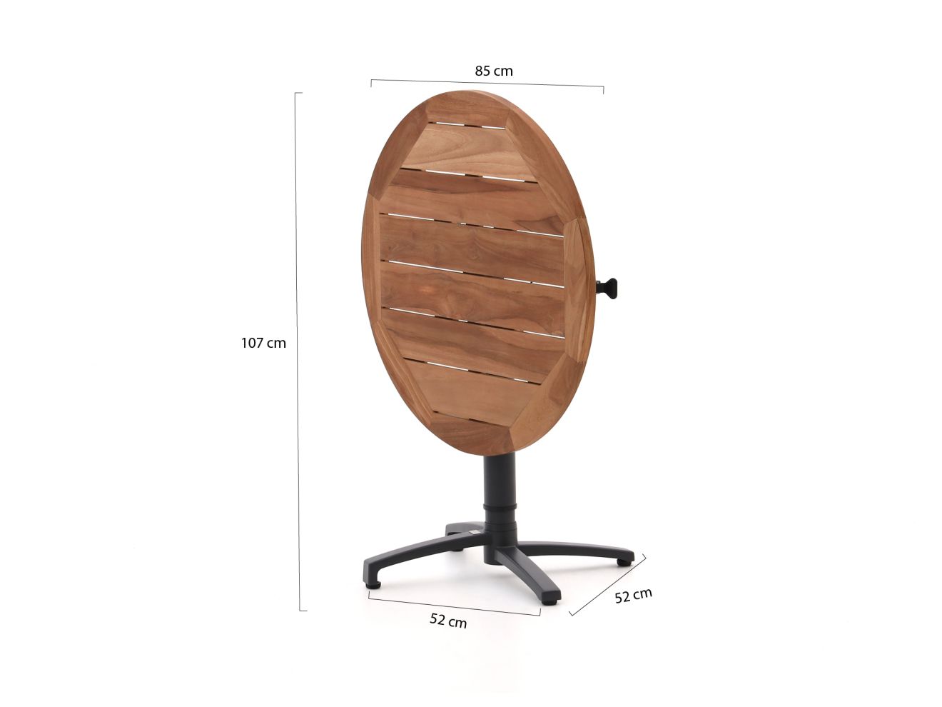 Bellagio Canzo Gartentisch klappbar Ø85...