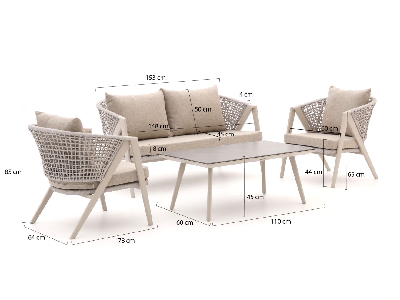 Manifesto Valsecca Stuhl-Bank-Set 4-teilig Taupe Rabatt: 21 % Manifesto Valsecca Stuhl-Bank-Set 4-teilig Taupe Rabatt: 21 %