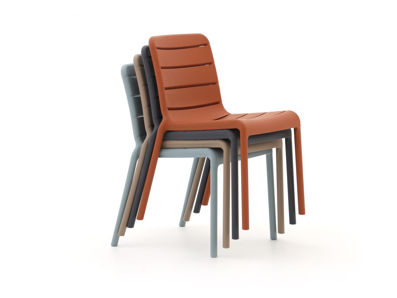 Forza Narni Gartenstuhl stapelbar Blau Forza Narni Gartenstuhl stapelbar Blau