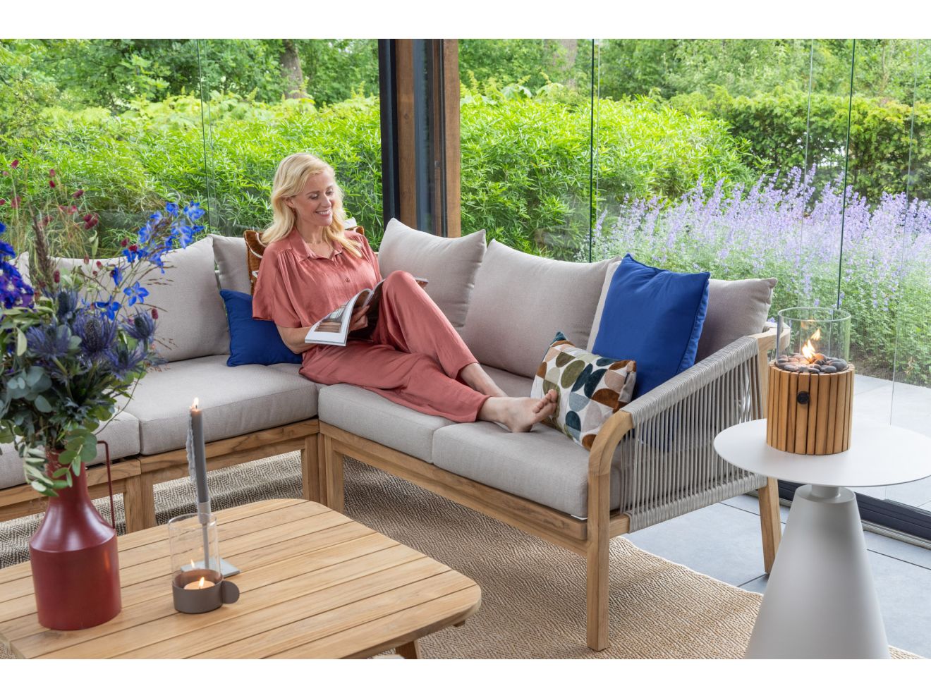 Bellagio Perzano Loungetisch 80x80x42 cm Braun  Rabatt: 20 %