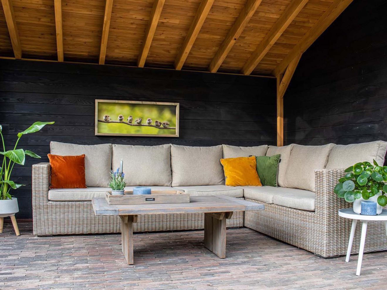 ROUGH-L Loungetisch 120x80x42 cm Braun  ...