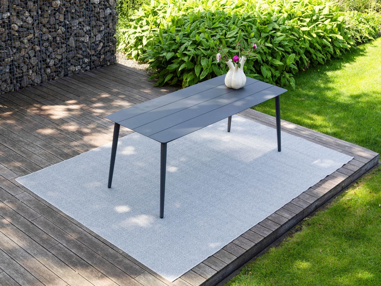 Bellagio Dranera/Sora 220 cm Gartenmöbel-Set 7-teilig stapelbar Grau  Rabatt: 20 %