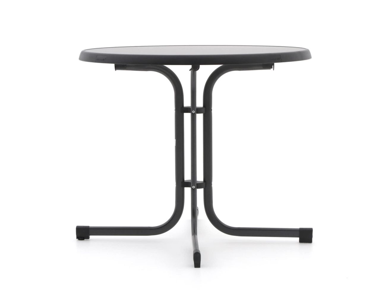 Sieger Mecalit Gartentisch klappbar ø 86 cm (h: 72 cm) Grau 86cm