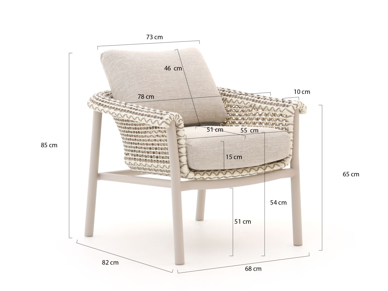 Zavelli Cuore ø 120 cm Gartenmöbel-Set 5-teilig Taupe 120cm Rabatt: 17 %