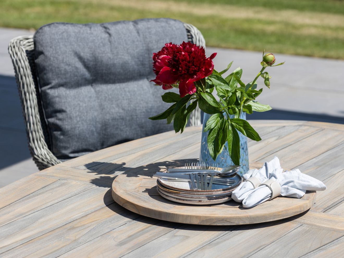 ROUGH-X Lazy Susan Drehtablett ø 55 cm Braun 55cm Rabatt: 25 %