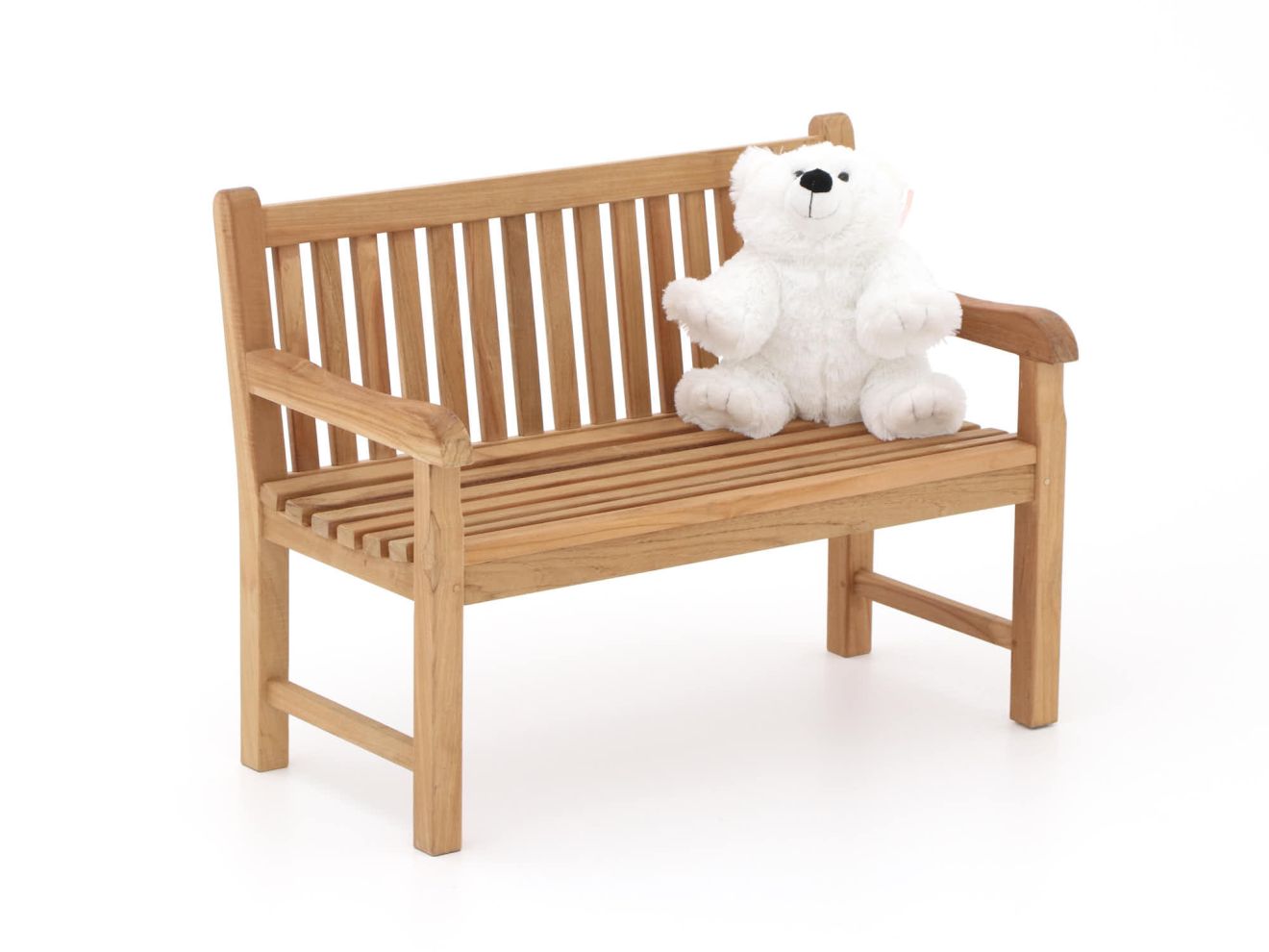 Kinder Gartenbank 75x40x56 cm/Kikabär groß 30 cm Weiß günstig online kaufen