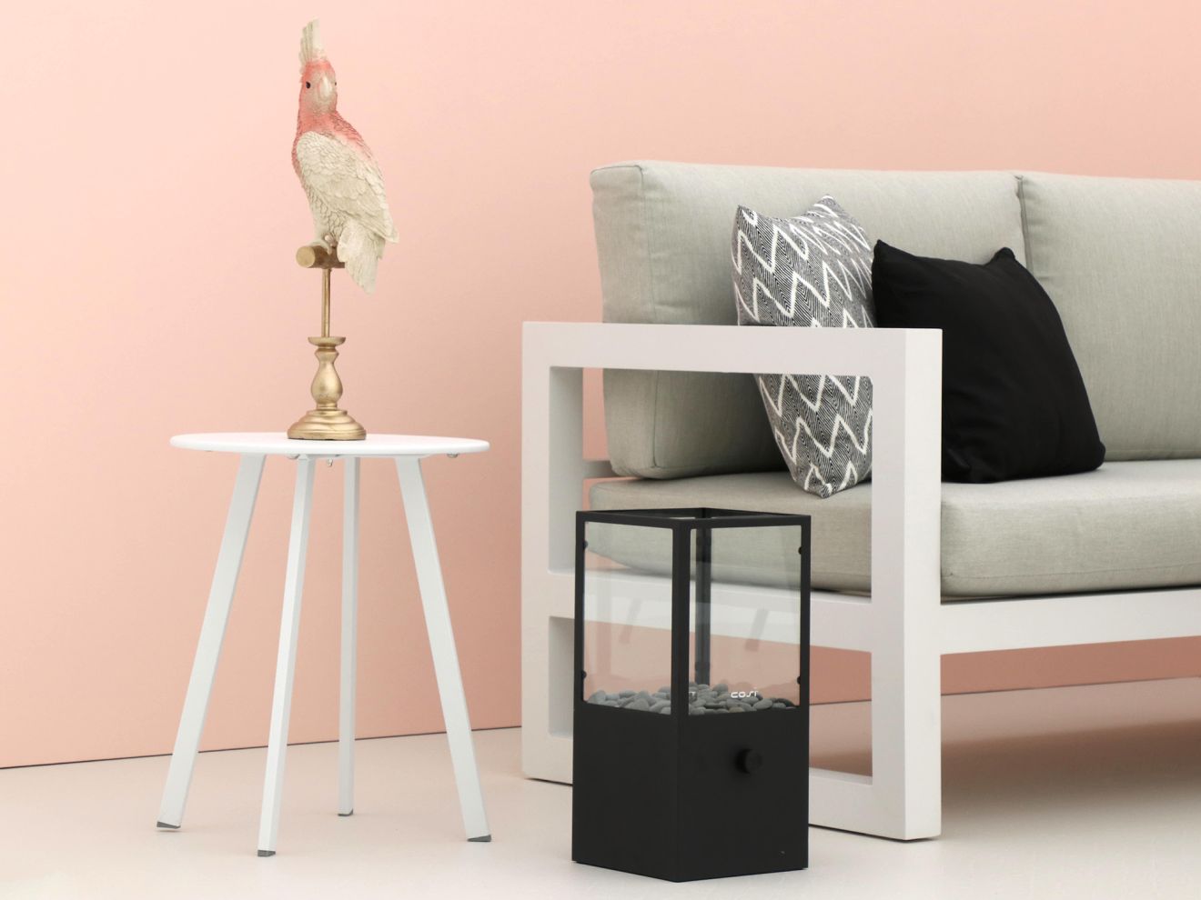 Forza Cali/Bovezzo ø 40 cm Balkon-Set 3-teilig stapelbar Weiß 40cm Rabatt: 31 %