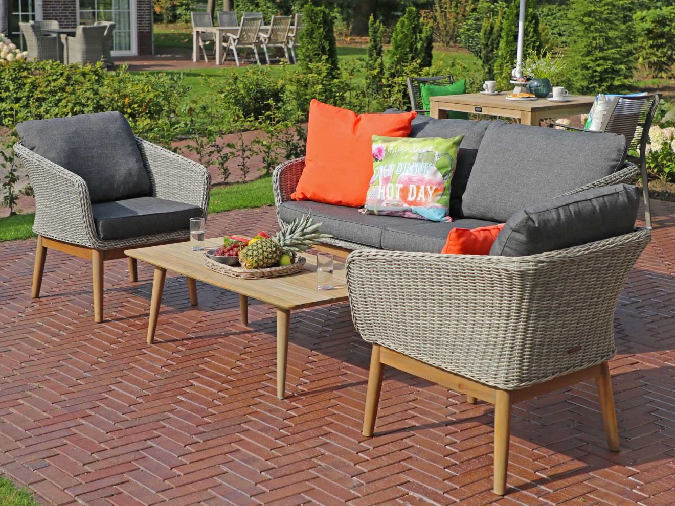 Intenso Borgetto/ROUGH-K Sessel-Sofa Lounge-Set 4-teilig Braun 0x0cm Rabatt: 31 %