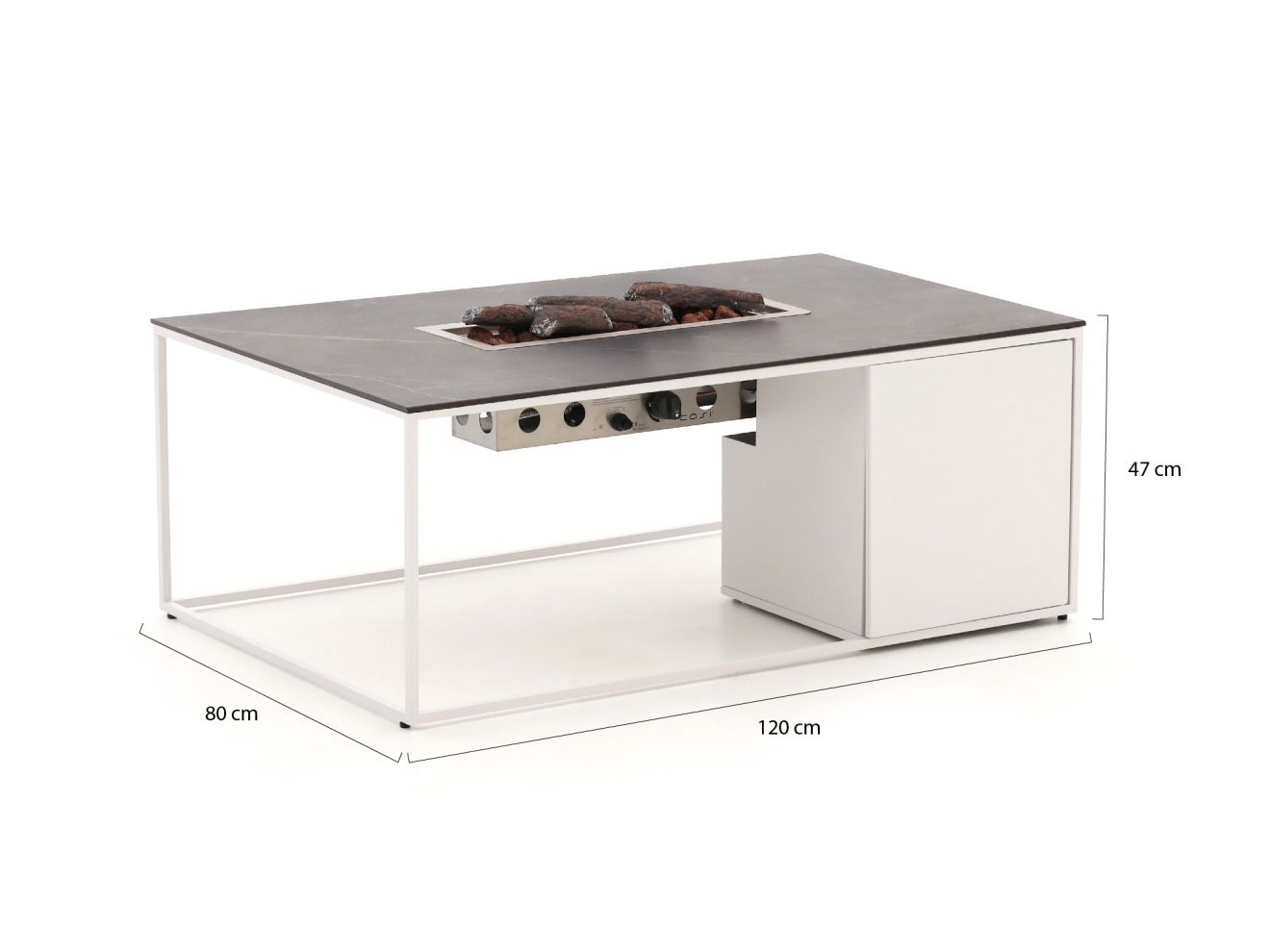 Cosidesign Line Lounge Feuertisch 120x80x47cm günstig online kaufen