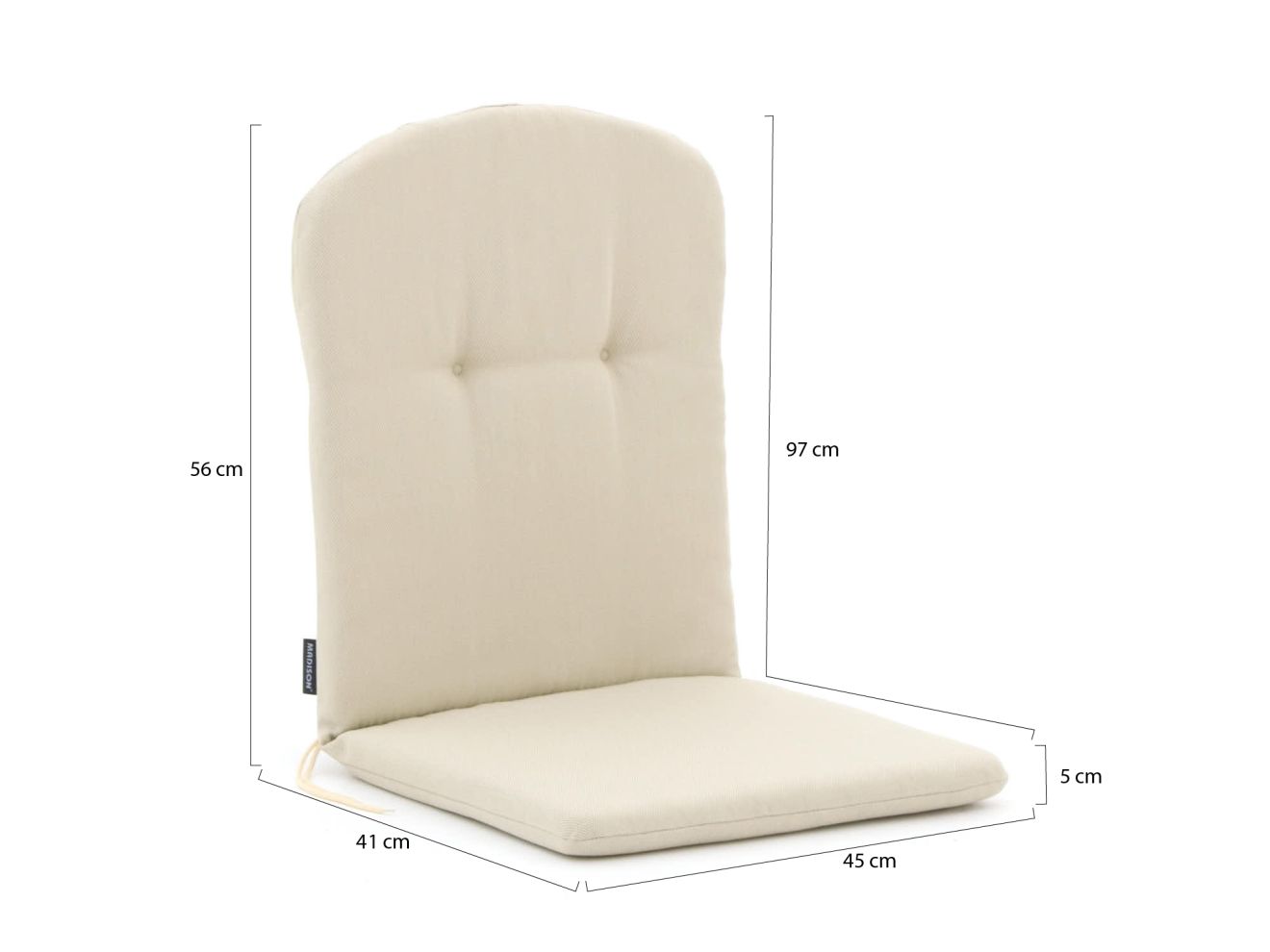 Madison Auflage Schalenstuhl 96x45 cm hoch günstig online kaufen