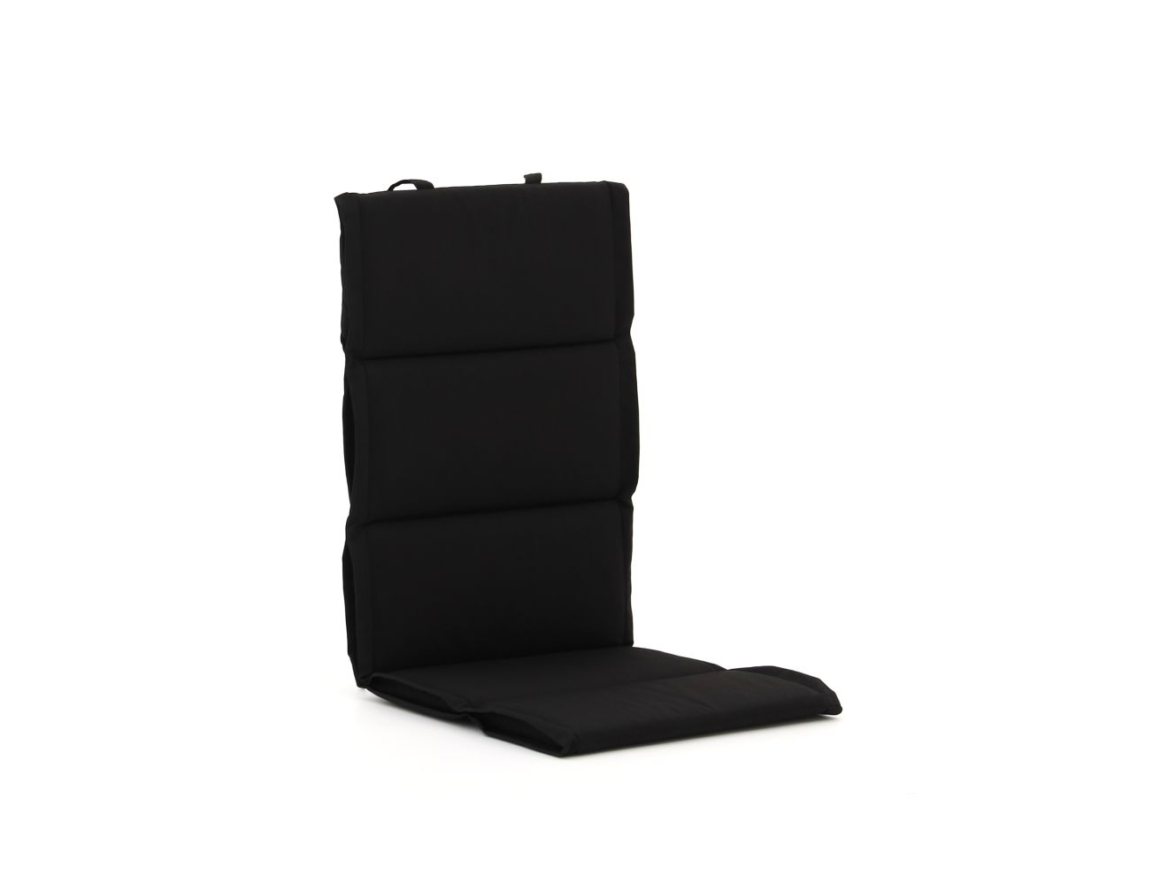 Tex Style Auflage Hochlehner dünn 125x50 cm Schwarz 125x50cm