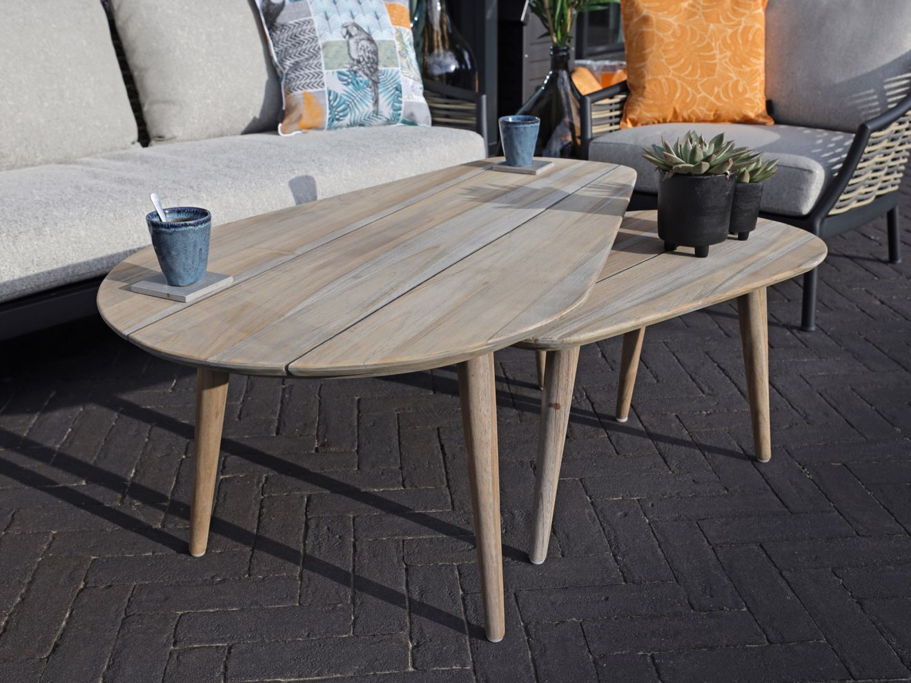 ROUGH-K Loungetisch 43x75x39 cm Braun  Rabatt: 20 %