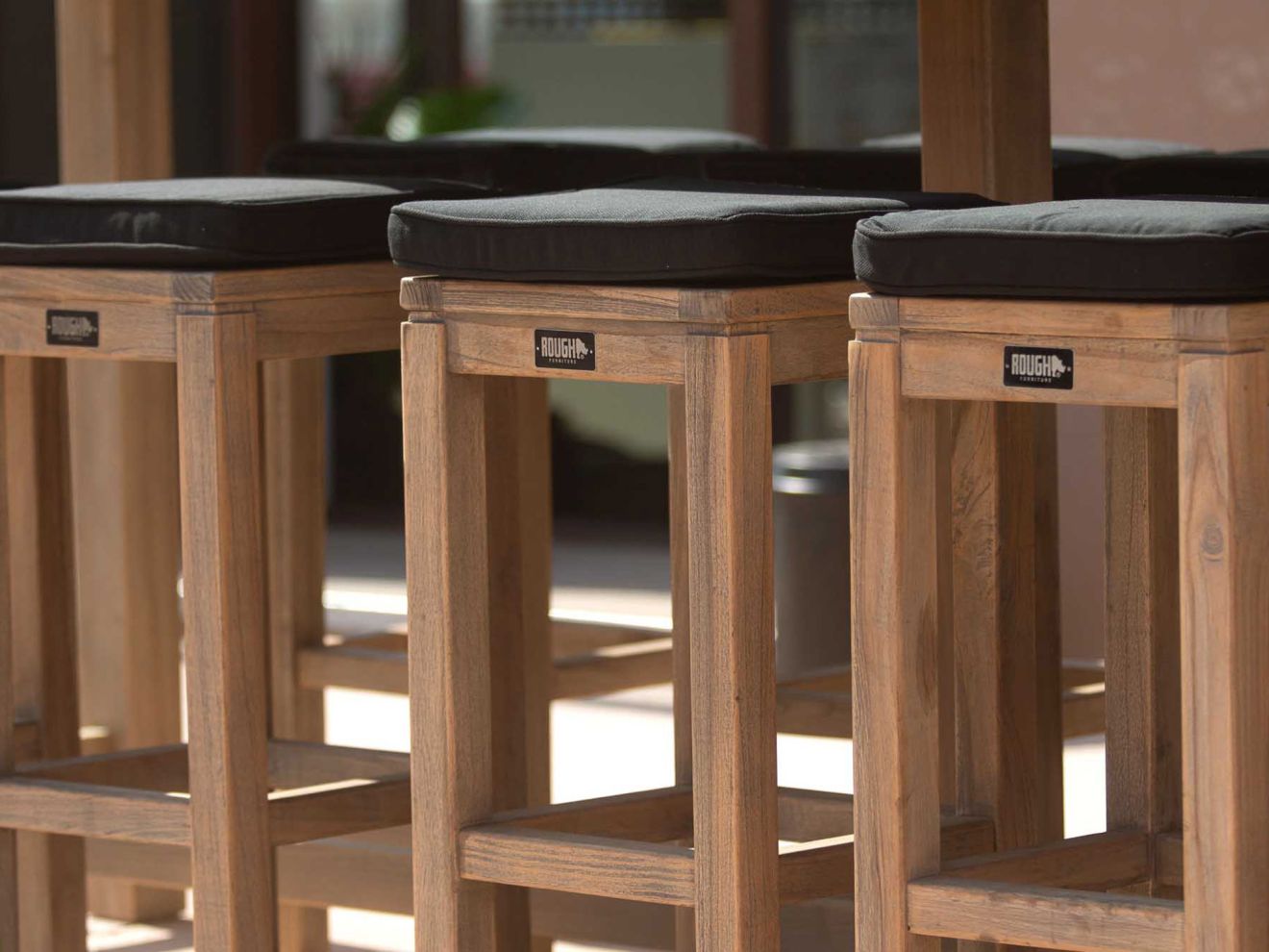 Madison Wicker Sitzkissen 35x35 cm Schwarz 35x35cm