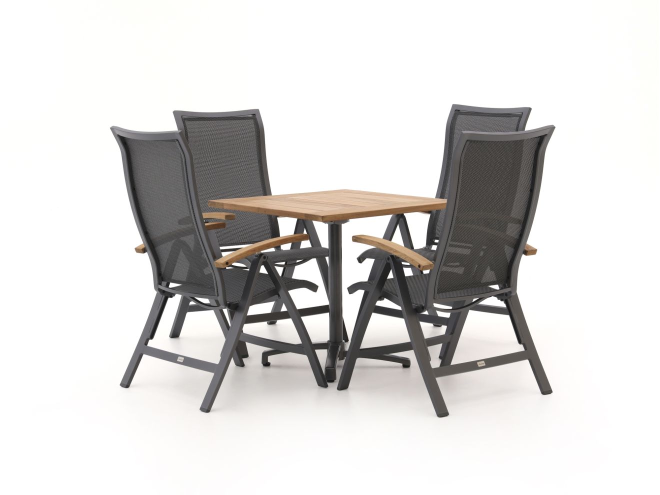 Bellagio Lugo/Canzo 80 cm Gartenmöbel-Set 5-teilig verstellbar günstig online kaufen