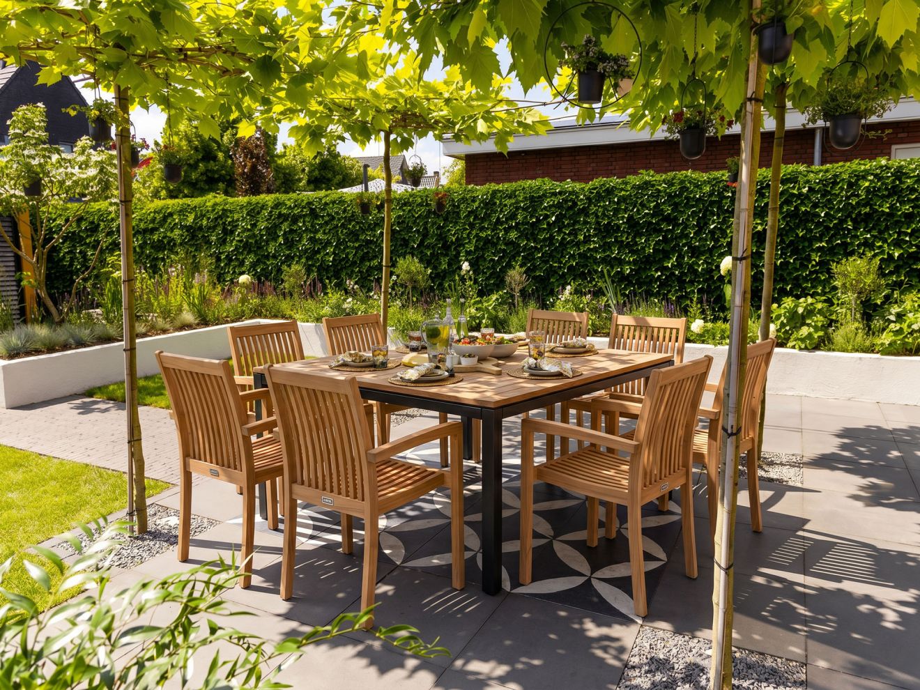 Sunyard Jakarta/Linosa 160x160cm dining ... Sunyard Jakarta/Linosa 160x160cm dining ...