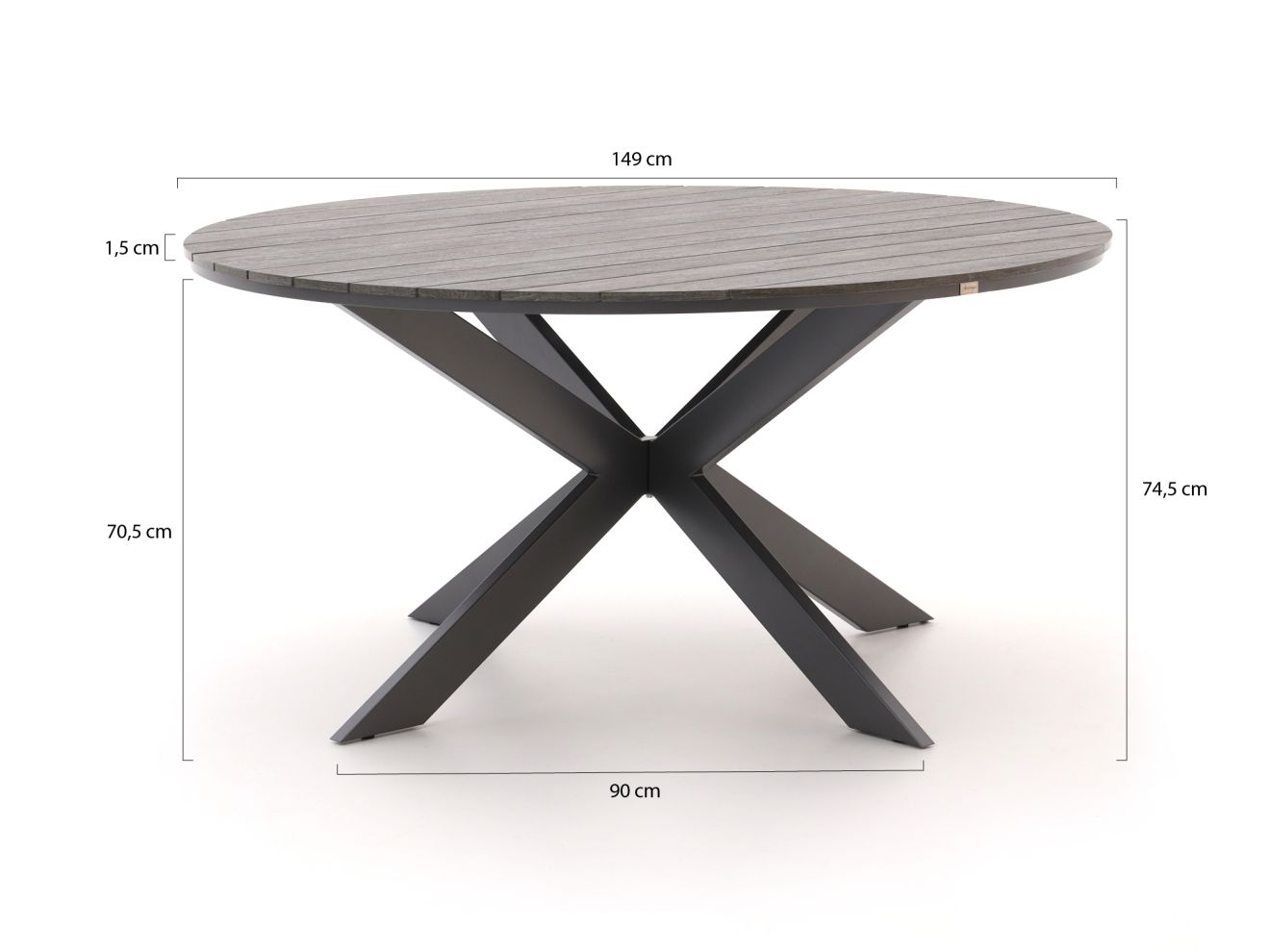 Bellagio Fidenza Gartentisch ø 149 cm günstig online kaufen