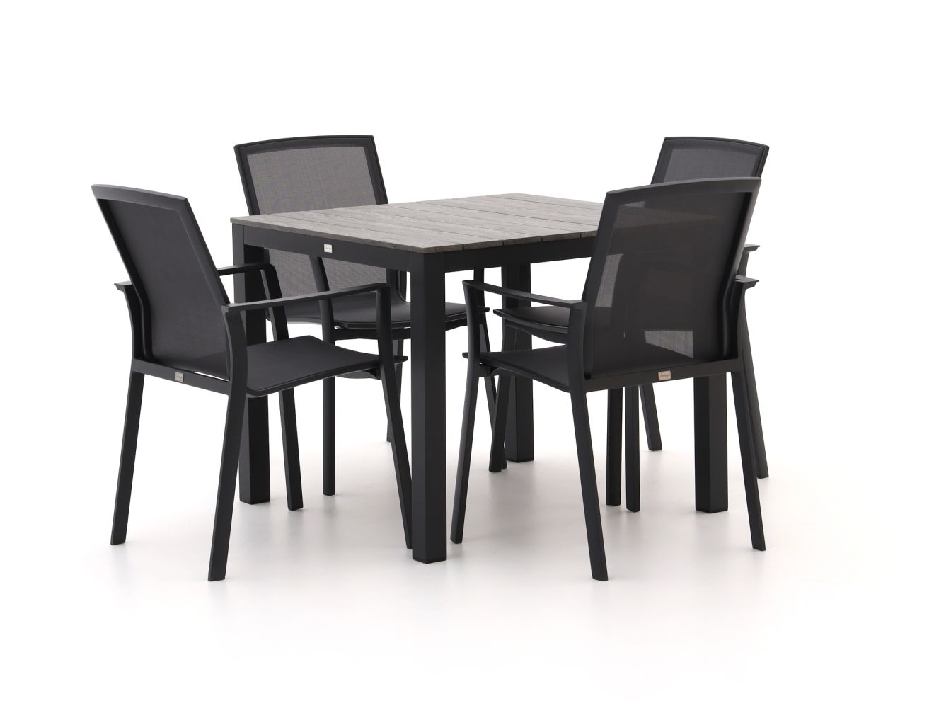 Bellagio Dranera/Fidenza 90 cm Gartenmöbel-Set 5-teilig stapelbar günstig online kaufen