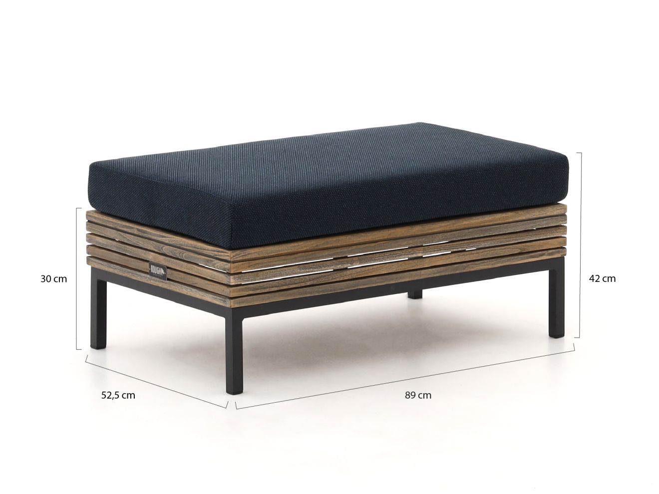 ROUGH-D Lounge Gartenhocker 89x52,5 cm günstig online kaufen